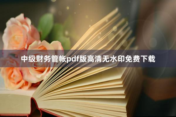中级财务管帐pdf版高清无水印免费下载